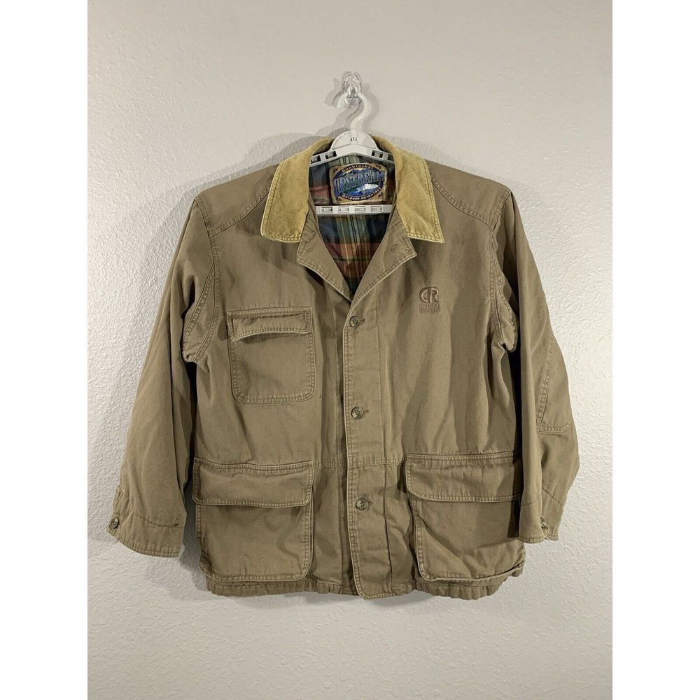 Vintage Dunbrooke Upstream Men's Barn‎ Jacket Corduroy Collar Chicago Rawhide L